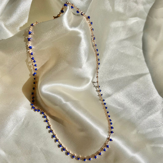MARWA Halskette in dunkelblau
